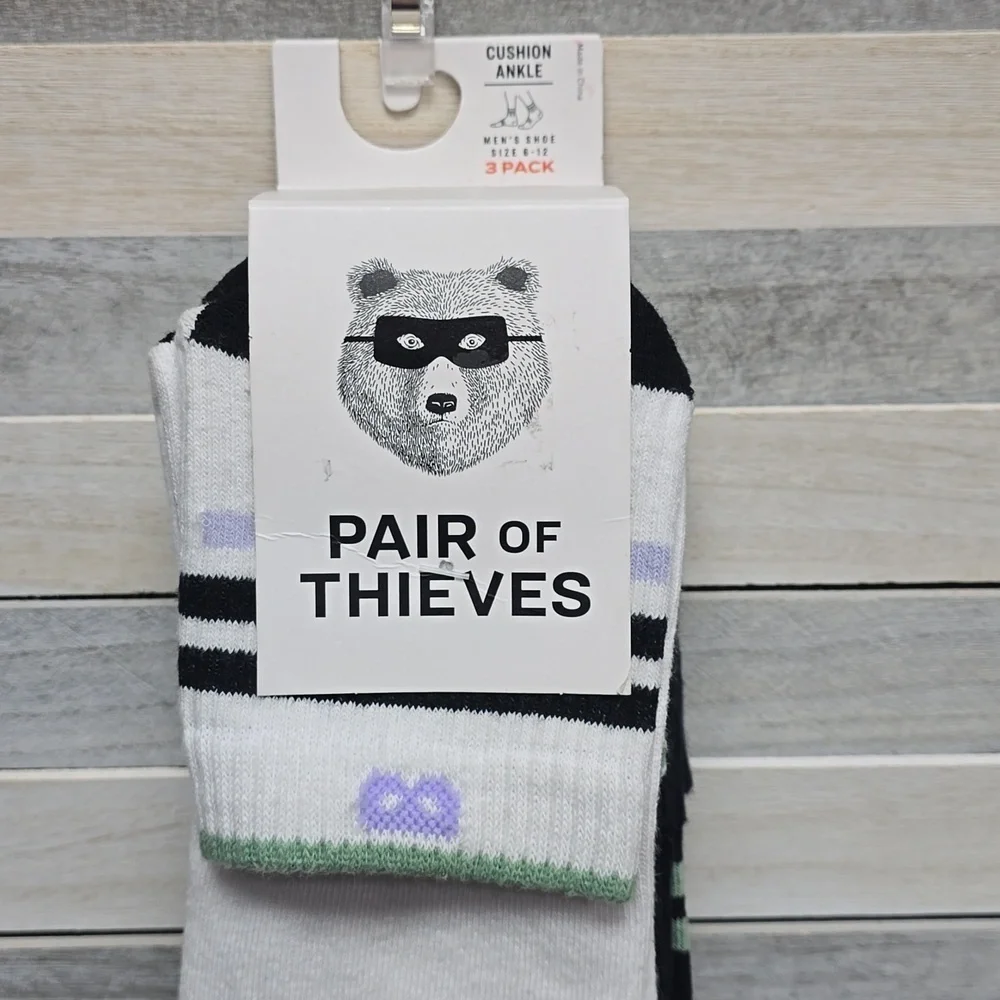 Cushion Ankle Socks 3 Pack | Pair of Thieves | Shoe size 8-12